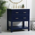 thumbnail image 2 of Elegant Kitchen and Bath 30 inch Single Bathroom Vanity in Blue, 2 of 15
