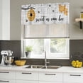 thumbnail image 5 of 2 Pack Valances for Windows, Farmhouse Bee Window Valances for Living Room/Bedroom/Bathroom, Pastoral Country Bee Grey Wooden Light Filtering Kitchen Curtain Valance Window Treatment 60"W x18" L, 5 of 9