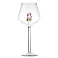thumbnail image 1 of 3D Rose Goblet Glasses Elegant Champagne Flutes Wedding Wine Glasses with Floating Rose for Parties & Romantic Dinners, 1 of 5