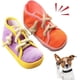 thumbnail image 1 of 2 Pack Dog Squeaky Chew Toys Interactive Funny Shoe Chews Plush Toy with Rope for Small Medium Dogs Puppies, 1 of 4