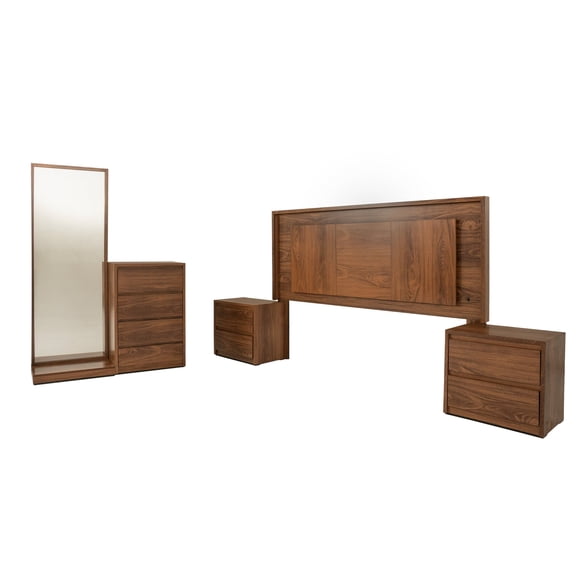 Recamara KS 5 Piezas Amaris Parota - Kessa Muebles
