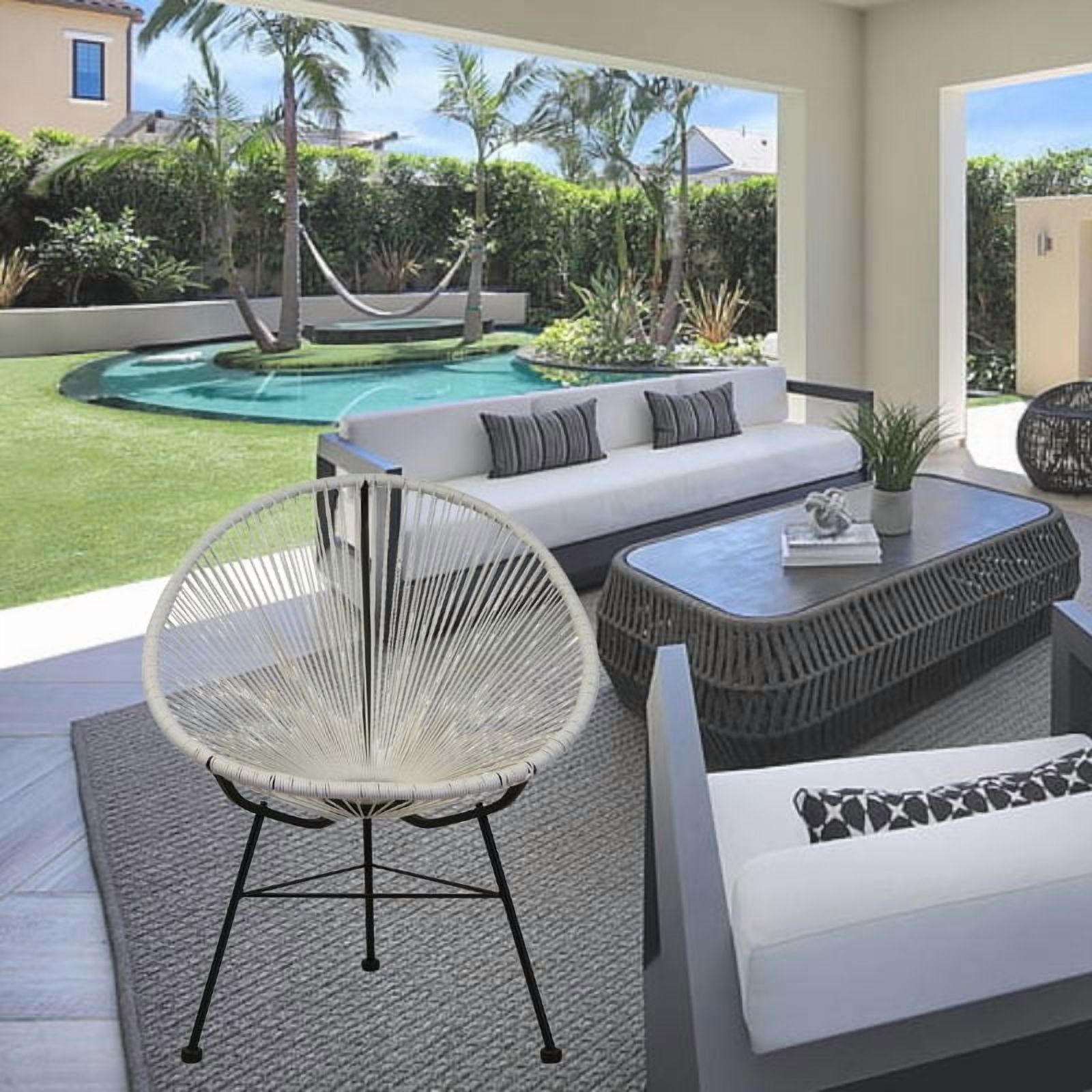 Costa Lounge Chair , Wire Lounge Chair, Plastic Lounge Chair, Beach Lounge Chair, Indoor-Outdoor Lounge Chair, Patio Lounge Chair,Rattan,Weather Resistant, Oval Lounge Chair,Acapulco style
