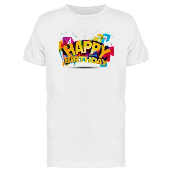 Birthday Logo T-Shirt Men -Image by Shutterstock, Male Small