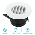 thumbnail image 3 of Unique Bargains 3 Inch Round Air Vent 2pcs Ceiling Diffuser Grill Cover ABS Louver Soffit Vent with Screen White, 3 of 5