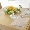 thumbnail image 4 of Ambesonne Geometric Place Mats Set of 4, Modern Pink Squares, Standard Size, Peach Cream, 4 of 6