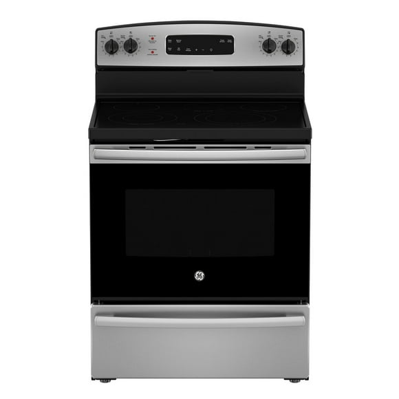 GE 30" Electric Freestanding Smooth Top Range Stainless Steel - JCBS630SVSS