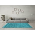 thumbnail image 3 of Ahgly Company Indoor Round Abstract Light Blue Contemporary Area Rugs, 3' Round, 3 of 4