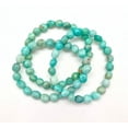 thumbnail image 4 of Natural Blue Amazonite 8-10mm Tumble Shape Smooth Cut Beads Stretchable Bracelet for Men & Women., 4 of 4
