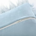 thumbnail image 2 of Phantoscope Merino Style Faux Fur Series Decorative Throw Pillow, 18" x 18", Light Blue, 2 Pack, 2 of 4