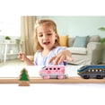thumbnail image 5 of Hape: Intercity Battery Powered Locomotive Set - 4 Different Colored Toy Trains, Forward & Reverse Direction Switch, Magnetic Attaching, Kids Ages 3+, 5 of 8