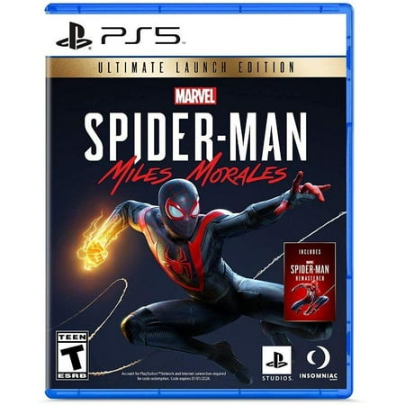 Spider-Man Miles Morales Game for PlayStation 4 or 5 with Optional Ultimate Edition - LATAM Pattern: Ultimate Edition for PlayStation 5