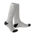thumbnail image 3 of Calcetines calentadores de pies,Calcetines calentadores ajustables Calcetín eléctrico calentado,Esquí ciclismo deporte calcetín calentado gris sin batería kusrkot Calcetines calentadores de pies, 3 of 5