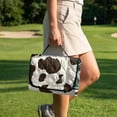 thumbnail image 4 of Yuyamidu Aztec Golf Cart Seat Cover for 2-Person Seats Brown Cow Print Golf Cart Seat Towel Blanket with Pockets Universal Fit Sports Cart Seat Cushion Accessories Decor, 4 of 8