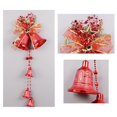 thumbnail image 4 of JM Campanas decorativas navideñas, campana navideña colgante Campana navideña Decoración navideña Cascabeles para adornos del hogar, árbol de Navidad, decoración de puertas(rojo) JM RV021031-01238SDJ, 4 of 5