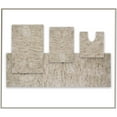 thumbnail image 6 of HOME WEAVERS Grandeur 4-Piece Microfiber Bath Rug Set, Non-Slip, Ultra-Absorbent, Quick-Dry, Machine Washable, Ivory, 6 of 9