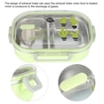 thumbnail image 3 of Fiambrera de Acero inoxidable 304, Caja A Prueba de Fugas para Niños, Contenedor de Alimentos Portátil Con Sellado de Silicona Con Cuchara, Diseño de Orificios de Escape, 3 of 7
