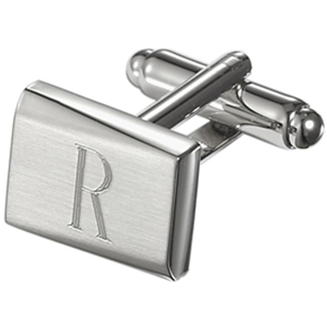 Visol VCUFF608-R Saturn Personalized Stainless Steel Cufflinks - R