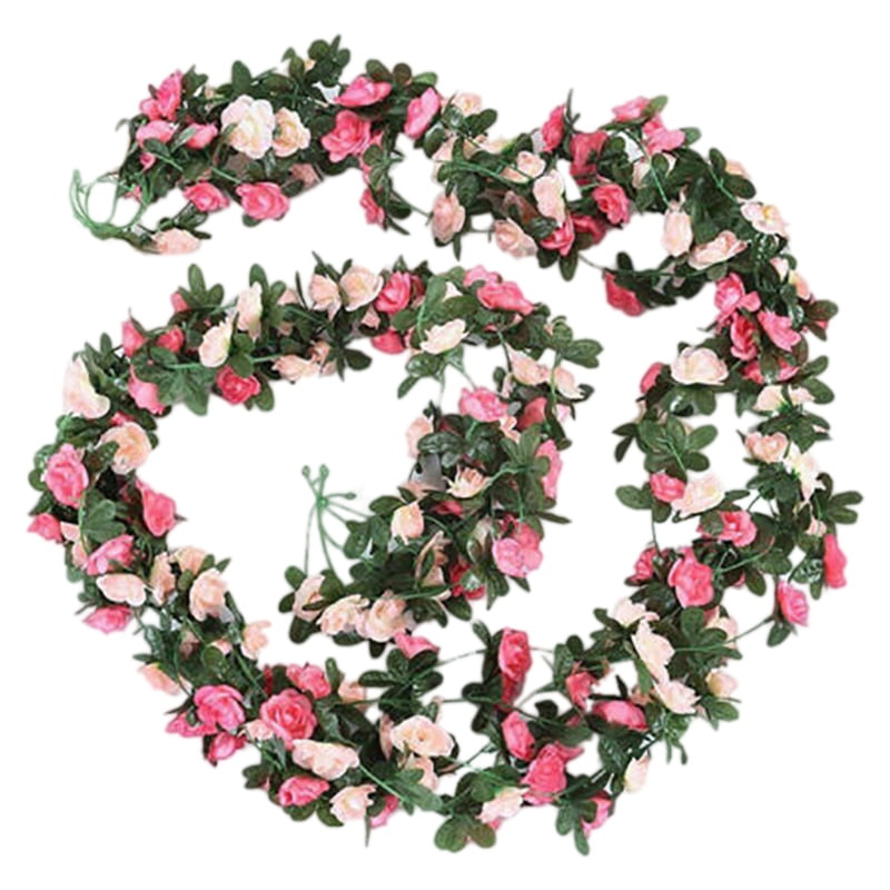 5m Artificial Flower Leaves Vine Wedding Party Festival Craft Wreath DIY Garland 
