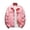 Pink, variant on Joernso Jean Jacket Ripped Hole Solid Color Turndown Collar Streetwear Autumn Winter Loose Single Breasted Denim Jacket for Trip
