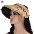 thumbnail image 3 of Luxtrada 2 in 1 Sun Visor Hats Headbands for Women Wide Brim Roll-up Summer Beach Hats Sun Visor Cap Hat UPF 50+ UV Sun Protection Foldable Packable, 3 of 9