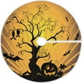 thumbnail image 1 of FMSHPON Vector Halloween Landscape Xmas Christmas Tree Skirt Stand Mat for Holiday Party Decoration Indoor Outdoor 48 inches, 1 of 6