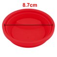 thumbnail image 2 of Family Cafe Silicone Reusable Drinking Water Tea Coffee Mug Cup Lid Cover Red, 2 of 3