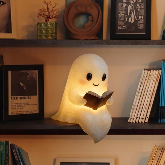 Halloween Ghost Bubble Bath Lamp, Bathtub Ghost Night Lights, Cute Led Lamp for Bathroom Decor, Spooky Reading Books Nightlight