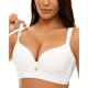 thumbnail image 3 of Sujetador OYXJJP Super Push Up acolchado para añadir dos tazas, blanco 42B, para mujer, 3 of 6