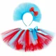 thumbnail image 2 of Disfraces de Cosa 1 y Cosa 2, tutús para niñas, color rojo, azul cielo, esponjosos, conjunto de faldas de tul en capas para cumpleaños de bebés y niñas pequeñas, 2 of 5