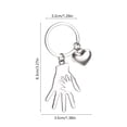 thumbnail image 3 of Llavero colgante para el Día de la Madre | Aleación duradera, regalo para mamá y papá | Oro y plata | 1 pieza | Recuerdo único y elegante | 3x5 cm | Regalo para el Día del Padre | Accesorios para, 3 of 6
