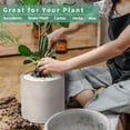 thumbnail image 5 of Mozing Breathable Cement Plant Pots - 4.8 x 4.8 inch Gray Planter Pot with Drainage Hole, 5 of 8