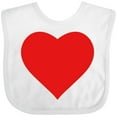 thumbnail image 3 of Inktastic Red Heart Boys or Girls Baby Bib, 3 of 4