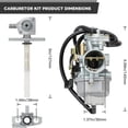 thumbnail image 2 of Carburetor Air Filter Petcock for Honda TRX 250 Recon 250 TRX250TE TRX250TM New, 2 of 10