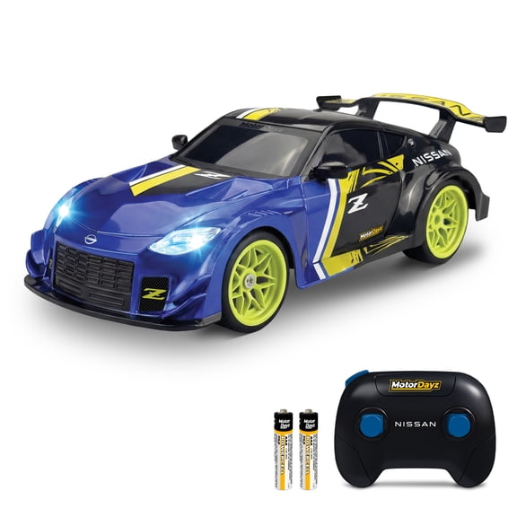 MotorDayz (1:16) Remote Control Nissan Z, Blue/Green, R5-16C56U-BL, Child