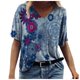 thumbnail image 2 of Pntutb Moda Mujer Verano Impreso Manga Corta Cuello Redondo Camiseta Casual Camisetas Pntutb Pntutb-1815, 2 of 3