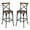 Antique Black, variant on Home Square 2-Piece Furniture Wood Bar Stool Set in Antique Sky