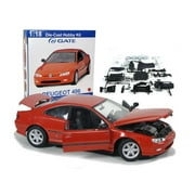 Red Peugeot 406 1:18 Scale Die Cast Model Kit