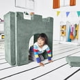 thumbnail image 1 of Yourigami Kids and Toddler Play Castle, Playroom Couch Add-On Set, Durable Modular Design, Green Meadows, 1 of 1