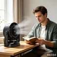 thumbnail image 6 of 100 Speeds Quiet Cooling Fan Dual Use Desktop and Wall Mounted Adjustable Mini Fan with High Air Circulation for Home Office Bedroom Dorm, 6 of 6