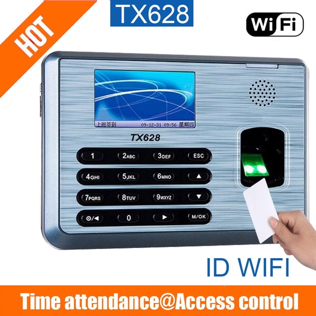 TX628 Time Attendance Machine TCP/IP Webserver Fingerprint Time Recording Optional ,Easy to Use