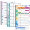 thumbnail image 2 of HLONK A6 Budget Planner Refill Kit - 82 Sheet 2024 Colorful Monthly and Weekly Planner Calendar Inserts for Expense Budget Loose-leaf Notebook, 2 of 8