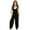 Black, variant on Girls Jumpsuits Casual Sleeveless Jumpsuit Drawstring Romper Kids Overalls with Pockets Cute Summer Clothes Girls 5-6 Years