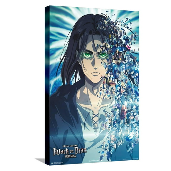 Attack on Titan: The Final Season - Fragments Canvas Wall Poster, 14.725" x 22.375"
