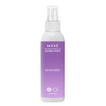 MOXE Lavender Shower Spray Aromatherapy Essential Oils Shower Mist for Relaxation 4 oz