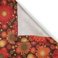 thumbnail image 3 of Ambesonne Floral Kitchen Curtains, Vivid Botanical Gerbera Art, 55"x39", Dark Green Vermilion, 3 of 3