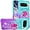 Green Purple, variant on Gradient Quicksand Case for Google Pixel 9 Pro/Pixel 9 2024 with Ring Kickstand, Bling Sparkle Colorful Liquid Glitter Cover Case for Google Pixel 9 Pro. JB-Pink Green