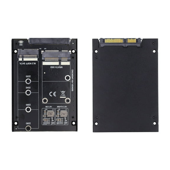 Chenyang Dual MSATA NGFF B M SSD Card JBOD Raid0 Span Bridge to 2.5inch SATA Combo HDD Disk Drive Enclosure