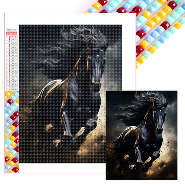 Kit Con Cuentas Cuadradas 5D DIY Del Arte 45x55cm