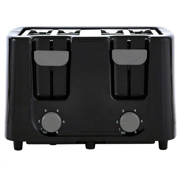 Continental Electric CE-TT029 Toaster, 4 Slice, Black