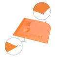 thumbnail image 3 of Plastic Scraper Putty Spatula Spreader Smoothing Tool for Paint Wall Treatment Windshield 5.5" Orange 2 Pcs, 3 of 6